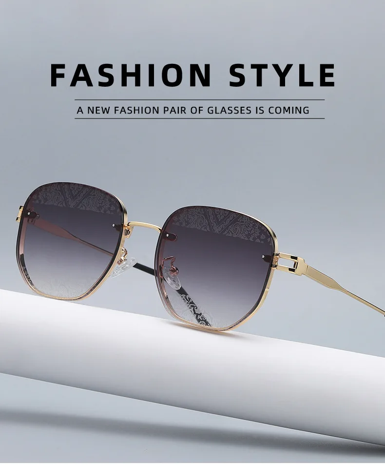 

Retro sunglasses men and women new fashion wood grain mirror forearm hip hop brand design 2022 315