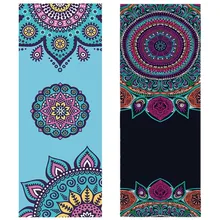 Printed Non-slip Yoga Mat Natural Rubber 1.5mm Foldable Good Grip Exercise Mat for Fitness Pilates Gymnastic Travel Mat exercise