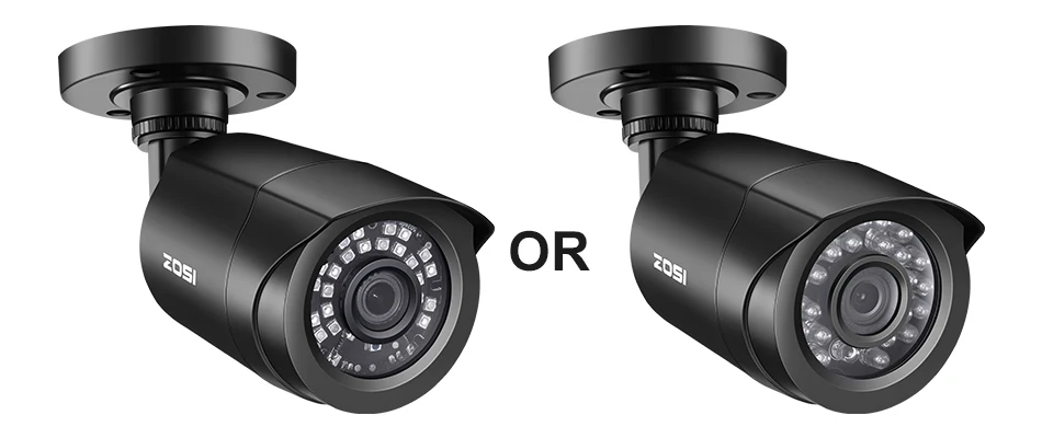 ZOSI 8CH CCTV система 4 шт 720 p/1080 p наружная Водонепроницаемая камера безопасности DVR комплект День/Ночь домашняя система видеонаблюдения