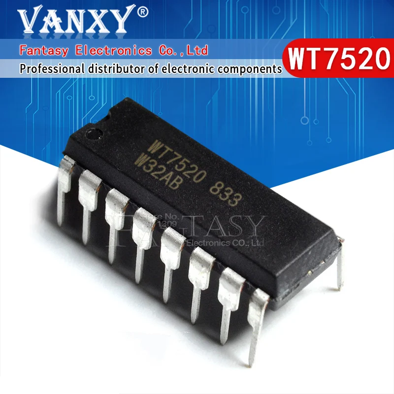 10 шт. WT7520 DIP16 7520 DIP-16 | Электронные компоненты и принадлежности