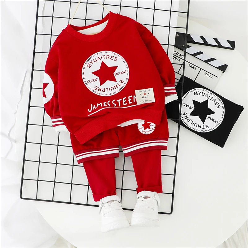 2020 Toddler Infant Clothing Sets Baby Girls Boys T Shirt Pants Casual Sports Clothes Children Vacation | Детская одежда и обувь