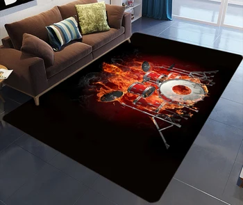 

Instrument pattern carpet Square Anti-Skid Area Floor Mat 3D Rug Non-slip Mat Dining Room Living Room Soft Bedroom Carpet style
