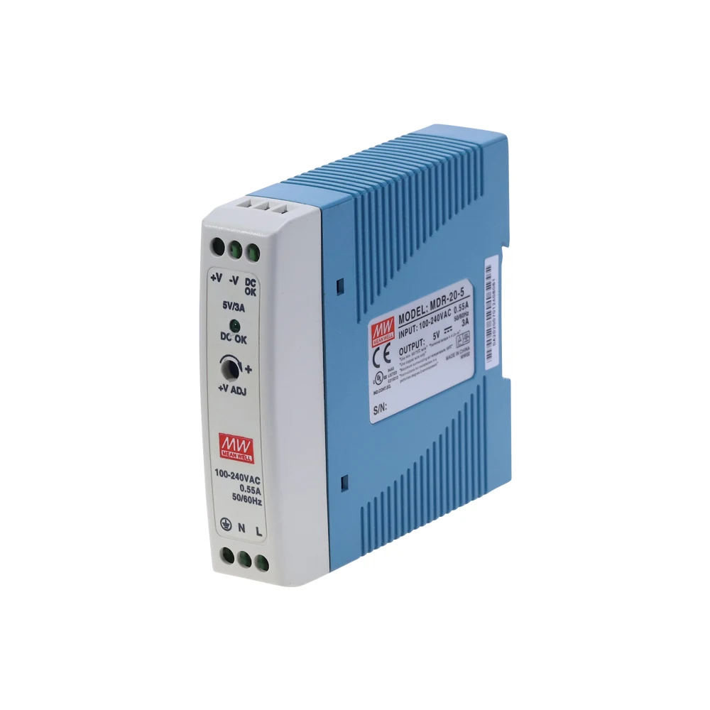 MDR 20 20W одиночный выход 5V 12V 15V 24V Din Rail импульсный источник питания AC/DC|Импульсный