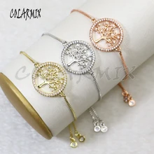 10 шт Круглые браслеты кристалл дерево браслеты с подвесками кристалл аксессуары соединители браслеты для женщин 5709