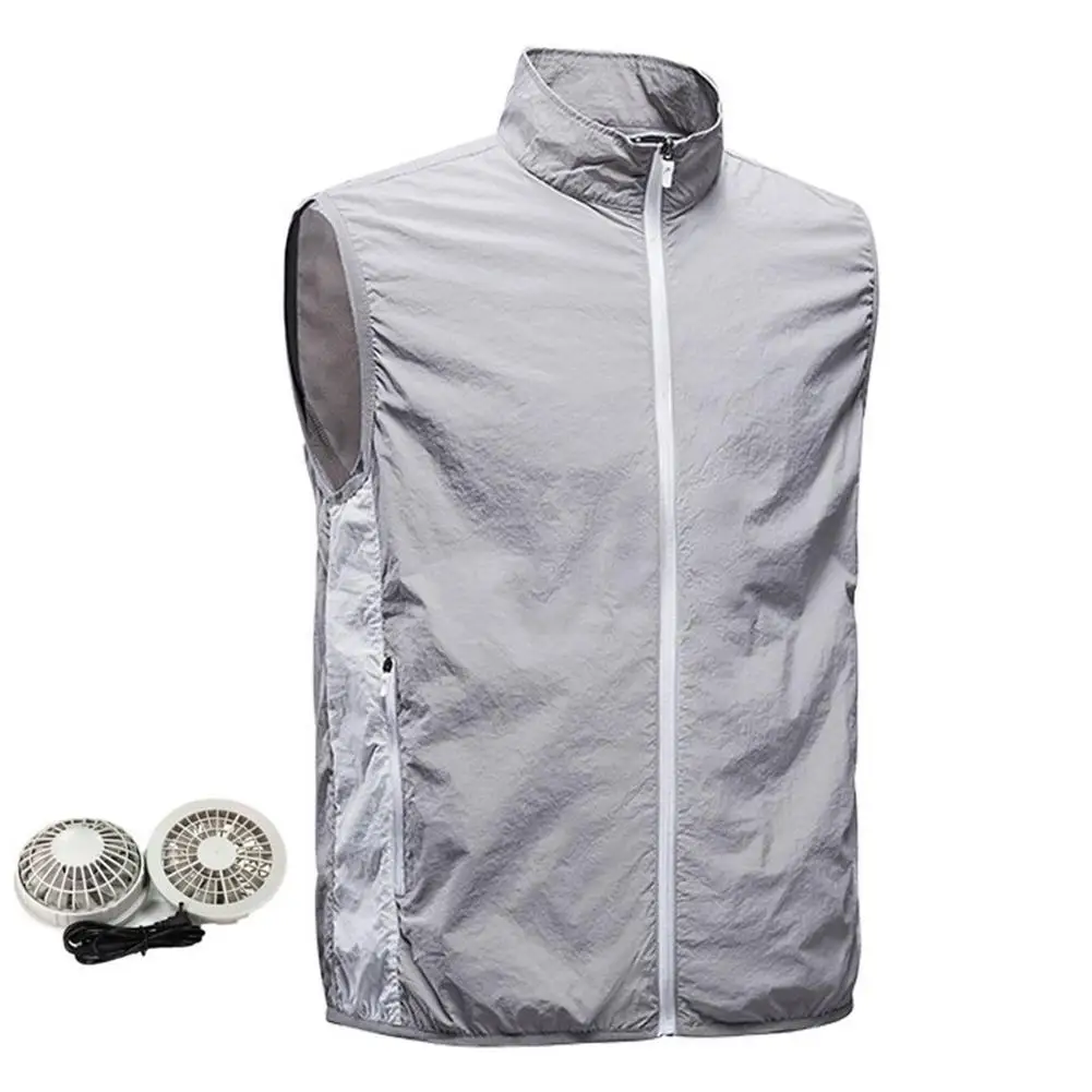 2 fãs unisex camisa com ar condicionado