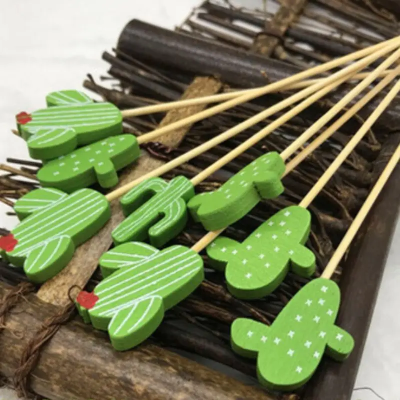 Food toothpicks bamboo sticks food picks 100 Pcs disposable for food fruit cocktail handmade picnic party supplies decoration