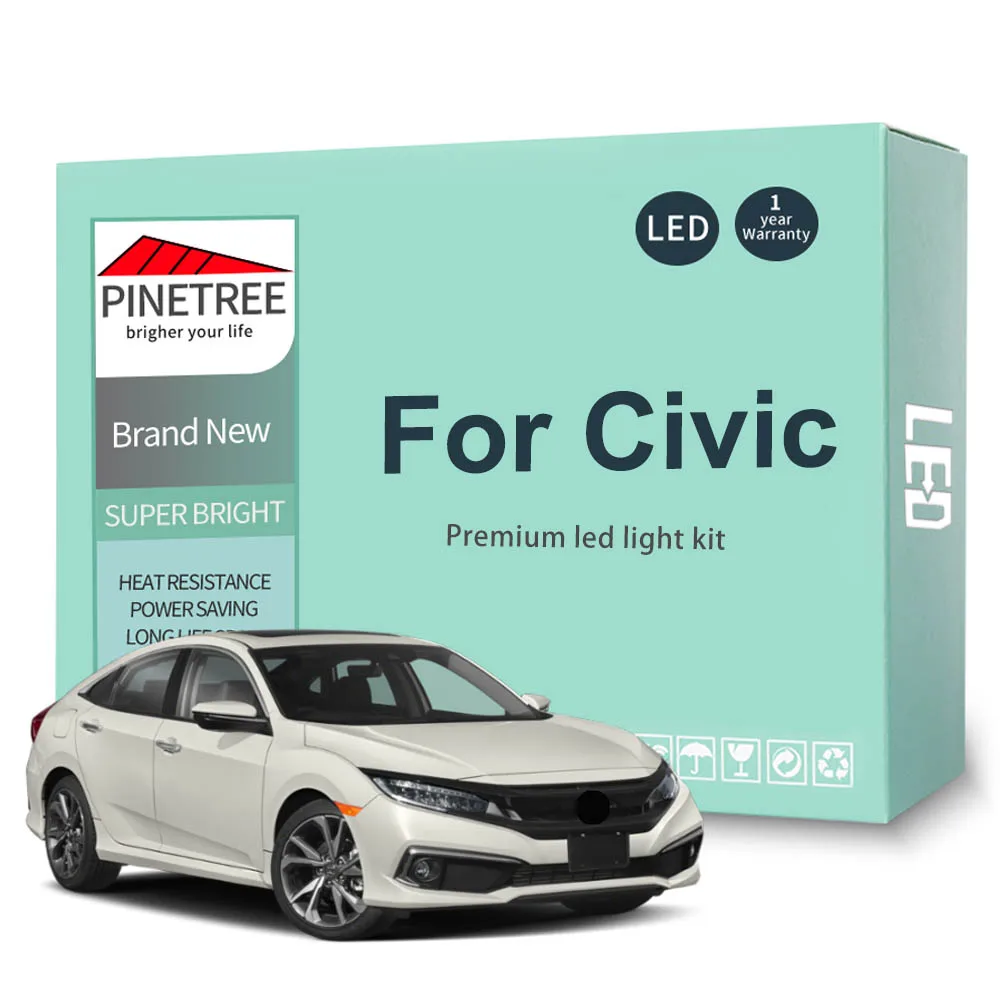 Комплект светодиодсветильник Ки для Honda Civic EG EK 3D 4D 5D 10 седан купе люк 1992-2016 2017 2018 2019
