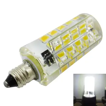 

E11 LED Silicone Lamp Bulb 4W 80 Leds 220V 200-240V AC LED Chandelier Corn Bulb Light White