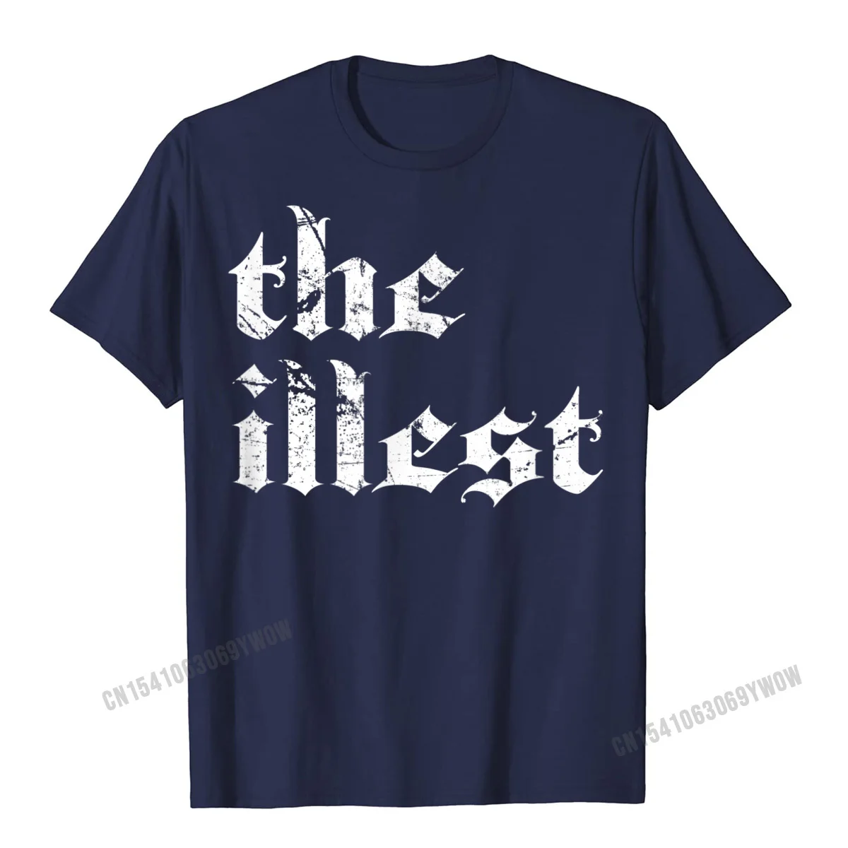 Personalized T-shirts Cheap Crew Neck Casual Pure Cotton Men Tops Tees Party Short Sleeve Tee-Shirts Wholesale Hip Hop Herren Damen THE ILLEST Rap Music Meme Shirt T-Shirt__23 navy