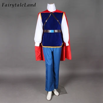 

Halloween costumes for adult men snow White the handsome prince cosplay costume party Prince Handsome costume suit with cloak