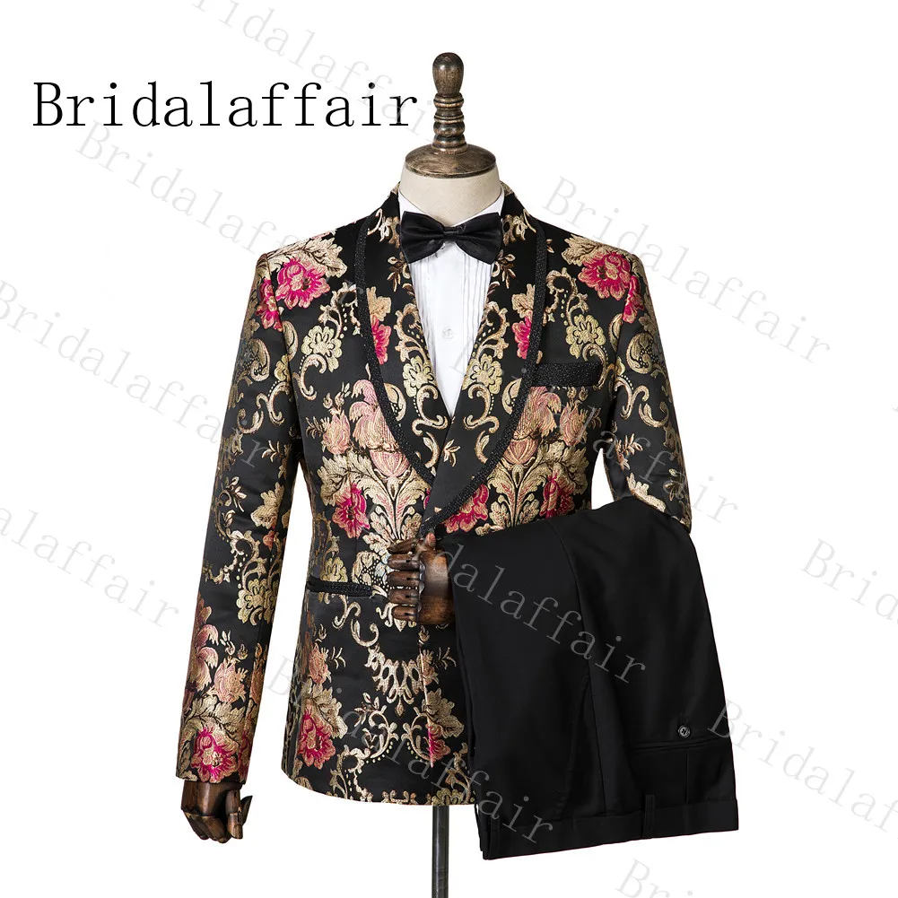 Bridalaffair, мужские костюмы с отворотом,, зимний роскошный пиджак, зауженный крой, для вечеринки, смокинги друзей жениха, Свадебный костюм, 3 предмета