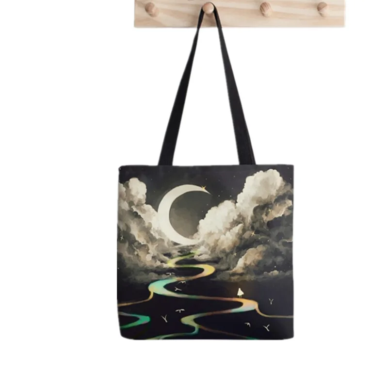 2021 Shopper At sea Tote Bag Printed Tote Bag women Harajuku shopper handbag girl Shoulder shopping bag Lady Canvas Bag