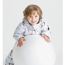 Лыжный костюм для мальчиков и девочек куртка для катания на лыжах детская зимняя одежда ветрозащищенная лыжная куртка водонепроницаемая теплая с капюшоном