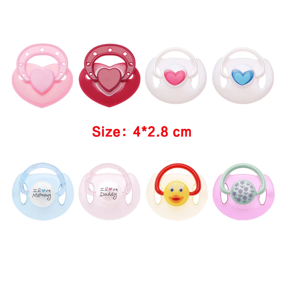 Magnet Doll Pacifier Doll House Supplies Nipples Reborn Baby Lovely Dummy Play Simulation Magnet Set Accessories Dolls Accessory