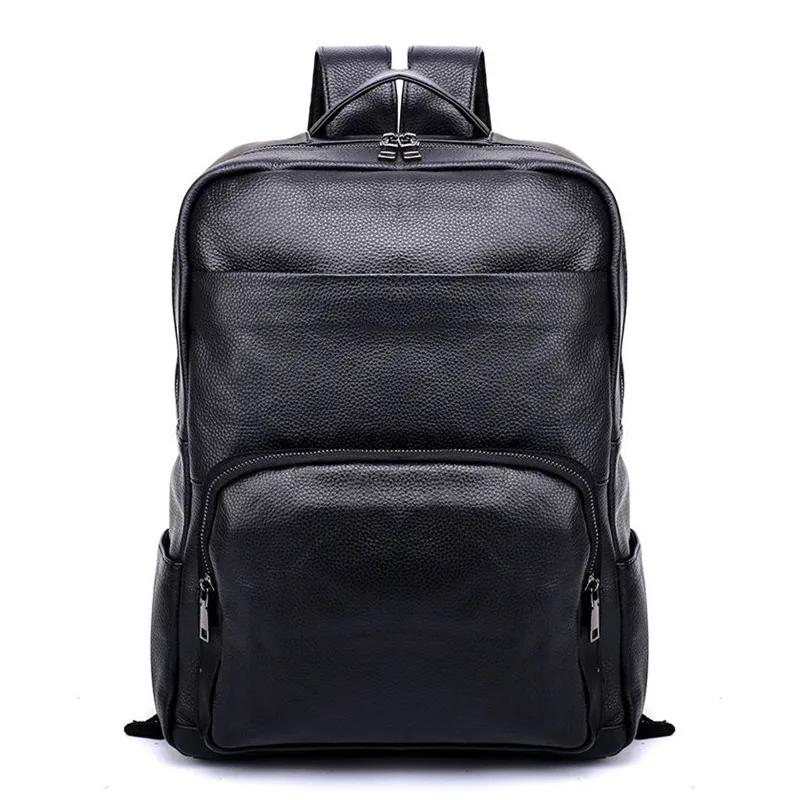 

Retro Genuine Leather Men Backpack Real Cow Leather Male Travel Backpack College Student Back Pack Men Business Bags