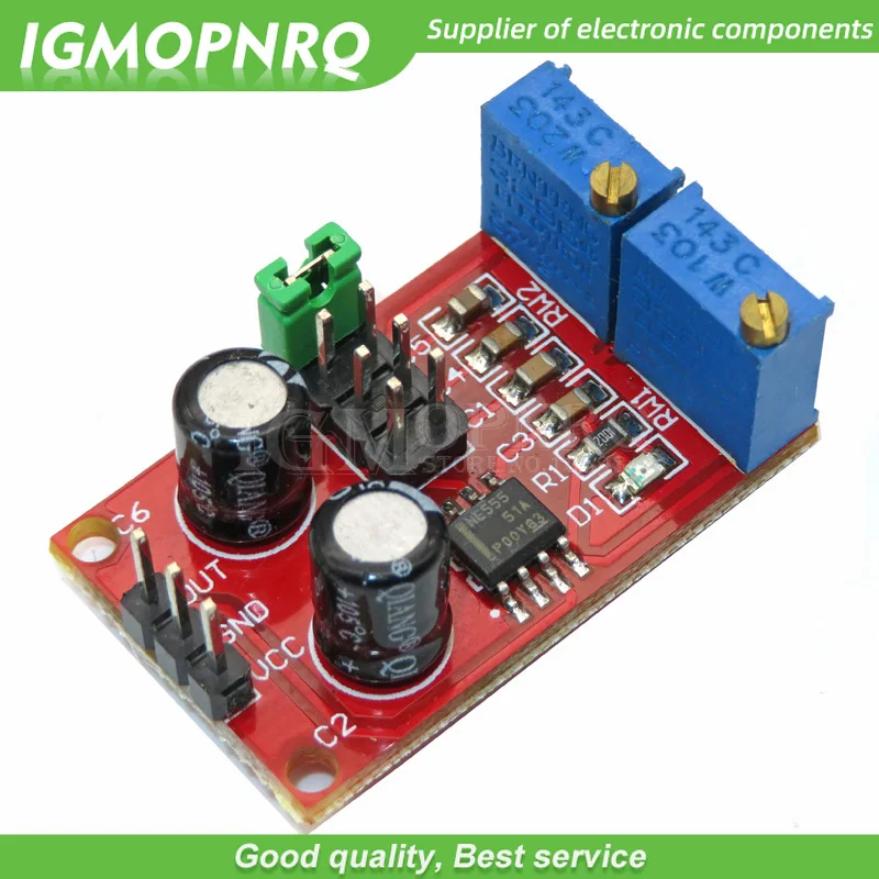 5pcs NE555 Pulse Frequency Duty Cycle Adjustable Module Square Wave Signal GeneratorIntegrated