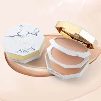 

Double Layer Pressed Powder Contour Palette Face Powder Concealer Oil-control
