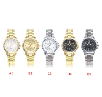 

Women Fashion Stainless Steel Band Analog Quartz Round Wrist Watch Watches