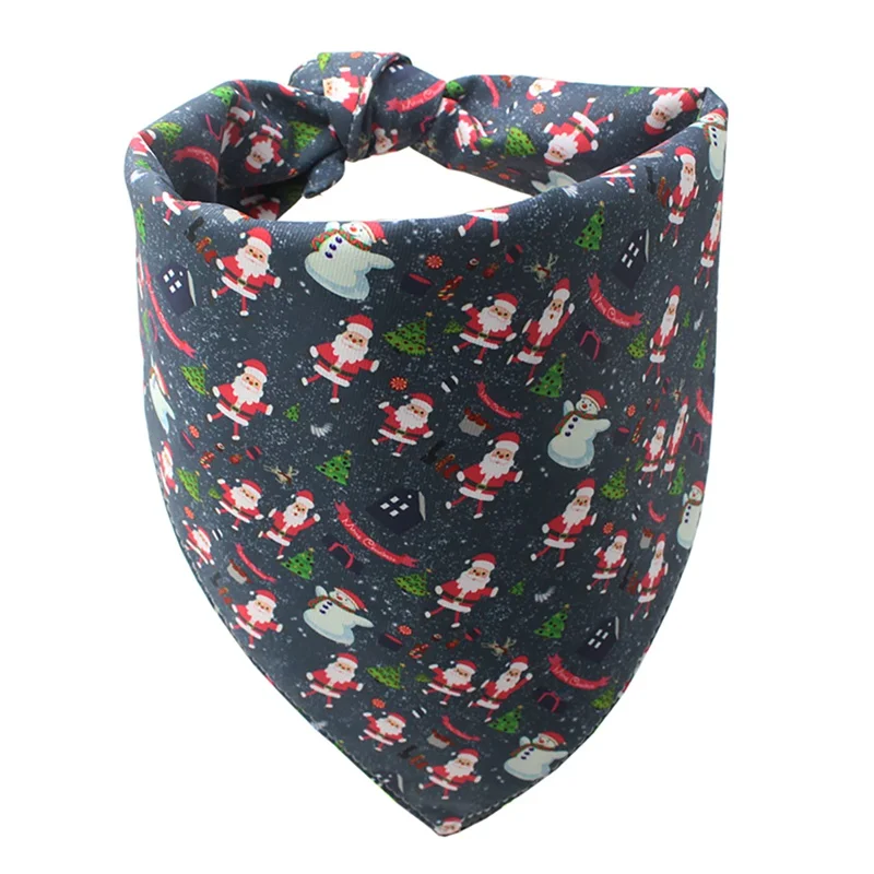 Рождественский шарф для домашних животных, банданы для собак, Полиэстеровые клетчатые галстуки-бабочки, ошейник, шарф для кошек и собак, носовые платки, нагрудники, рождественские аксессуары для собак