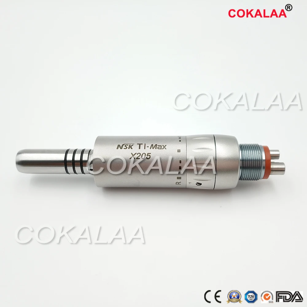 NSK Ti-MAX стоматологический наконечник Contra Angel X25/X205/X65 набор cokalaa стоматологический внутренний водный путь медленные наконечники - Цвет: Зеленый