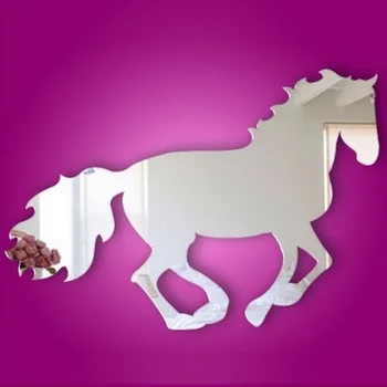 

3D Galloping Horse Mirror Wall Sticker