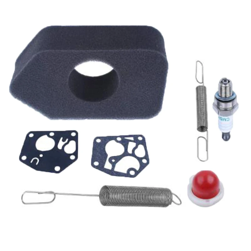 Hot Tub Gasket Set Heat Insulation Gasket Spring Air Filter Gaskets Spark Plug Kit For Briggs & Stratton 691859 692211 Primer bulb For Sprint, 450, 500 and 550 engines