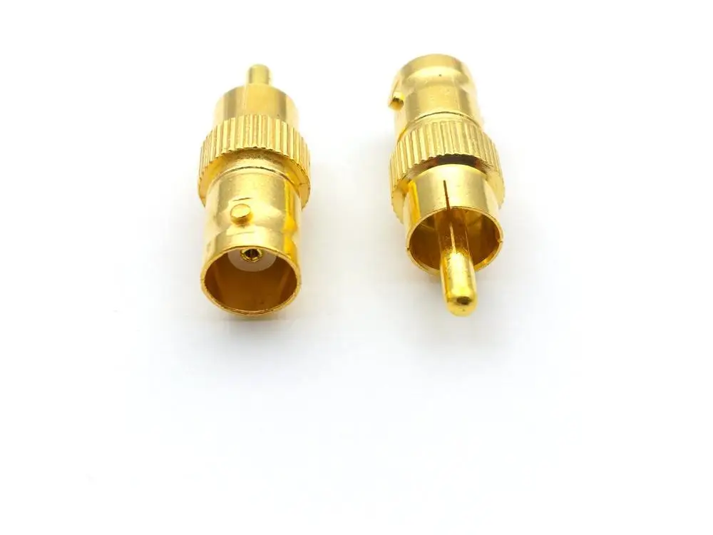 Позолоченный штекер BNC Female RCA 6 шт. адаптер Phono для DVR CCTV видеокамеры|cctv camera adapter|female
