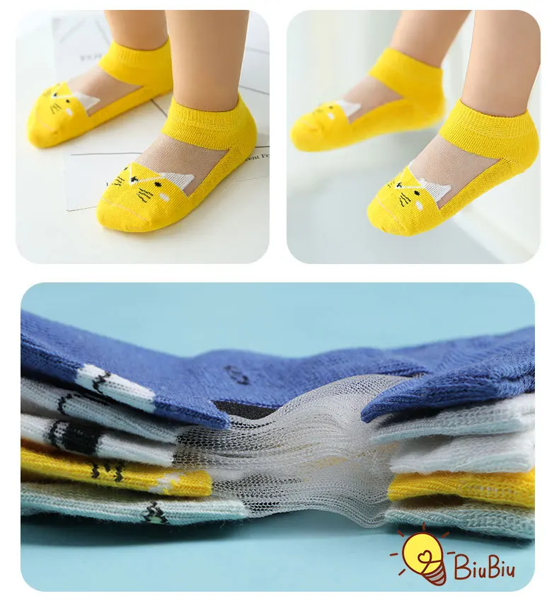 5 пар = 10 шт./лот, новые детские носки в горошек, летние тонкие удобные дышащие хлопковые модные детские носочки для маленьких девочек 1-8 лет