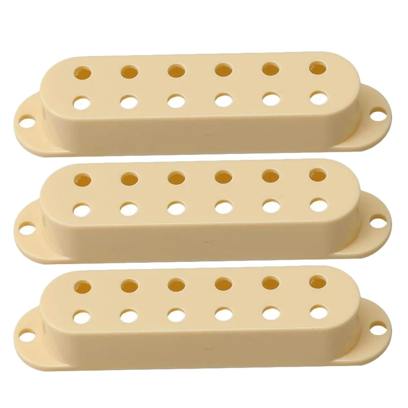 

3 Pcs Plastic Electric Guitar Single Coil Pickup Cover Diy For Guitar