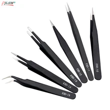 ESD10-ESD15 Anti-Static Stainless Steel Tweezers Set Maintenance Repair Tool Kit Anti Static Model Making Tool Hand Tool Set