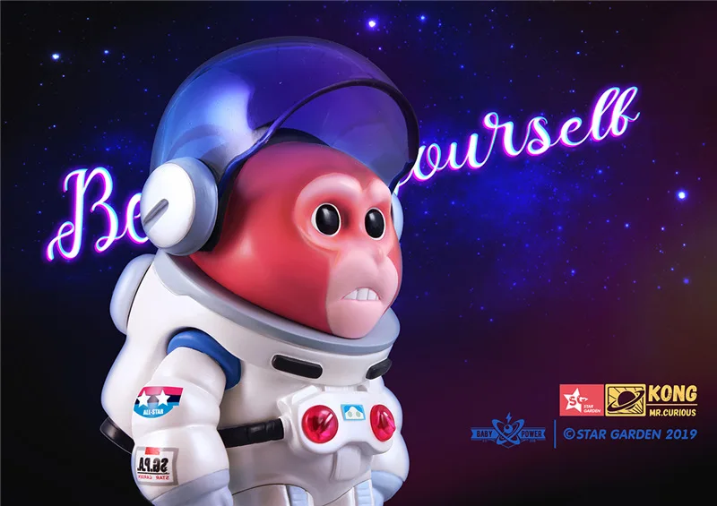 Подлинный продукт Star Garden Creation Social Baby POWER Kong Space Monkey-Moon Version