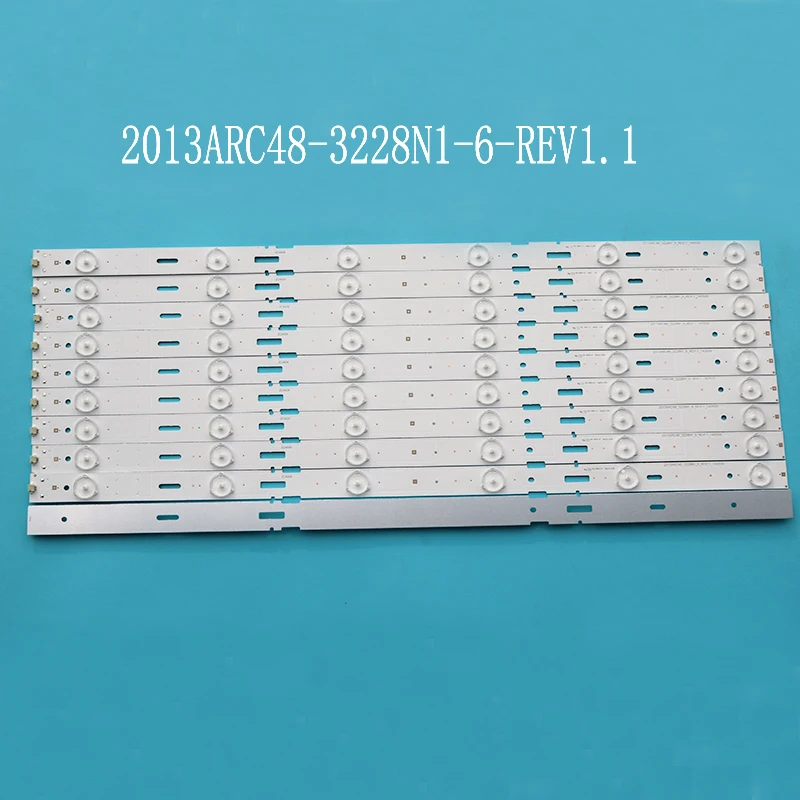 Замена для samsung 2013ARC48-3228N1-6-REV1.1 LSC480HN05-A48-LB-6436 B48-LW-5433 LE48A5000New набор 10 шт 6LED 525 мм