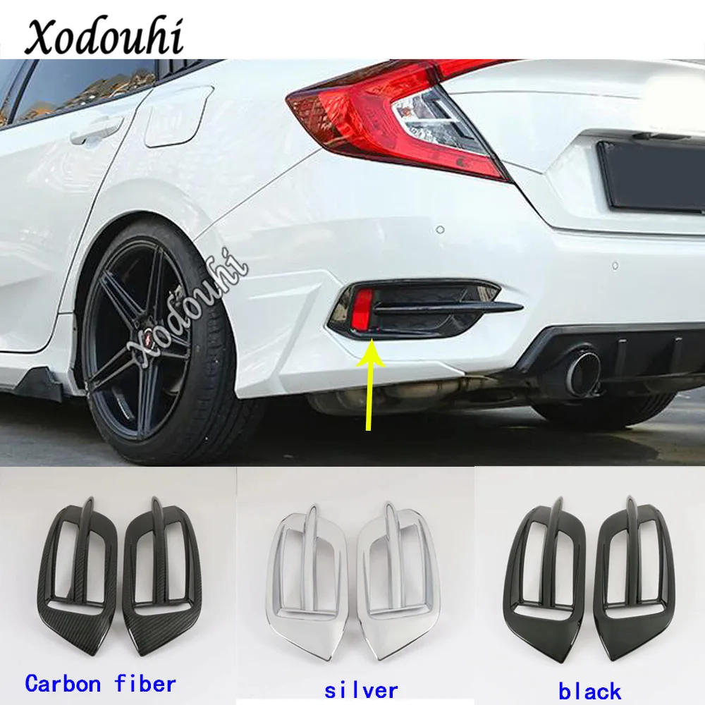 Car Sticker Front Machine Side Fender Vents Air Outlet Lamp Trim Moulding Hoods 2pcs For Honda Civic 10th Sedan 2019 2020 2021 | Автомобили