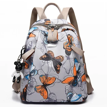 

High Quality Backpacks For Women Anti-thief Outdoor Travel Backpacks For Female Flower Pattern Oxford Shoulder Bags Girls Cheap