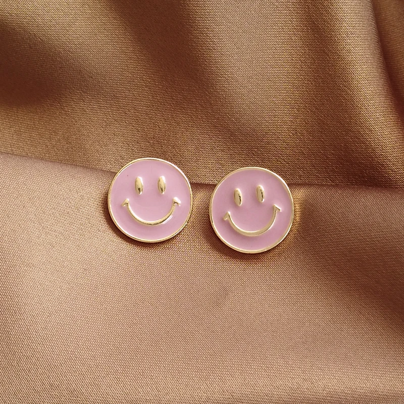 Металлическая Геометрическая милая розовая эмалированная металлическая