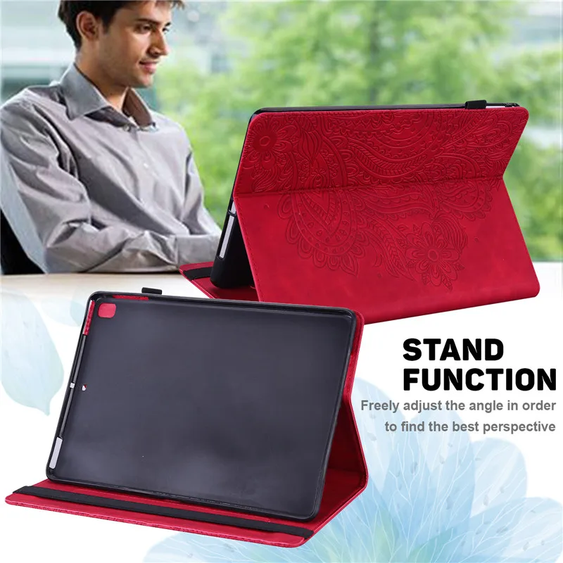 coque en cuir gaufré pour tablette étui pour galaxy tab tab horizon