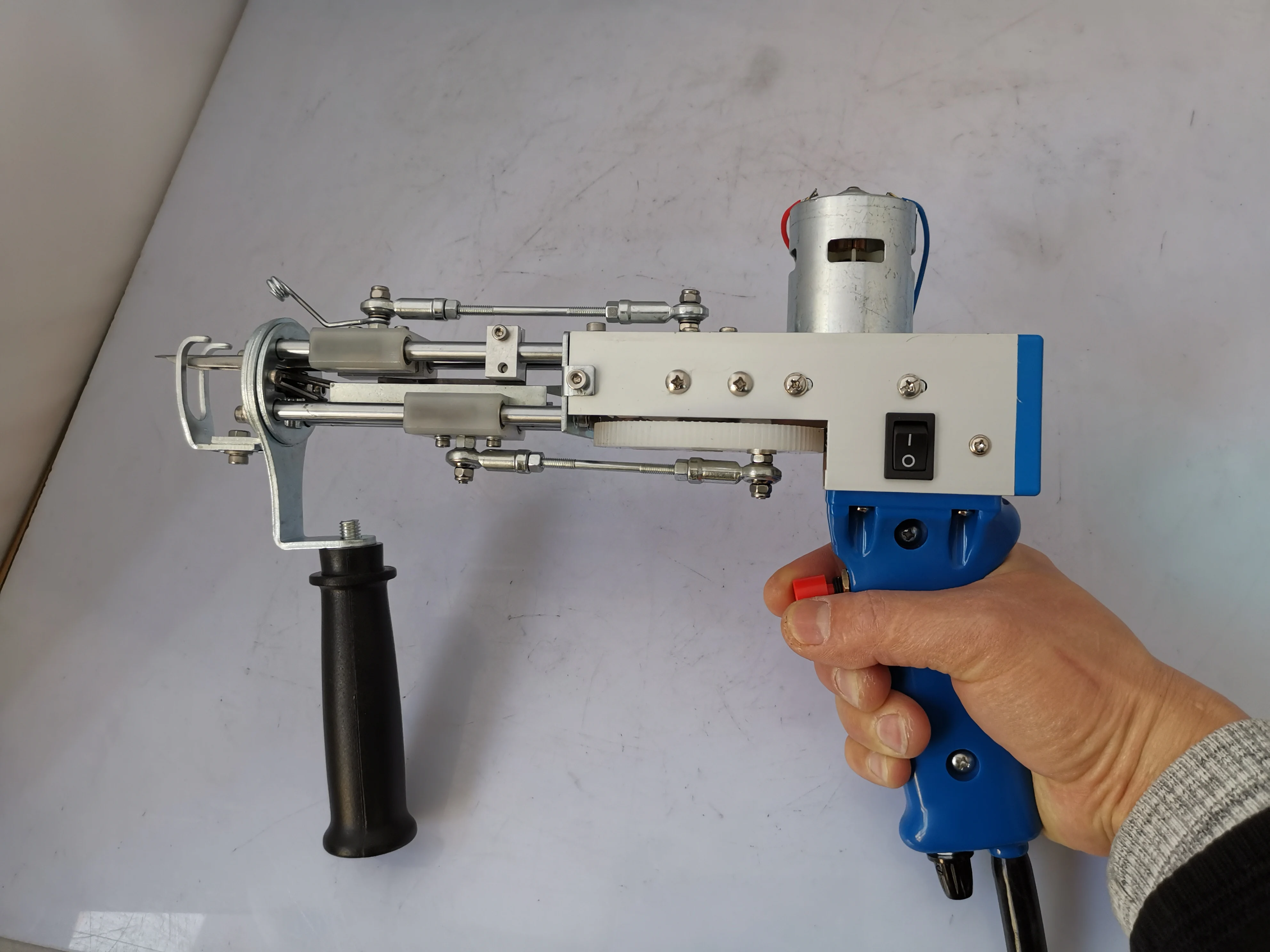 100-240V Electric Cut Pile Carpet Weaving Flocking Adjustable Rug Carpet Tufting Gun Machine TD-03/Cut Pile loop 2-in-1