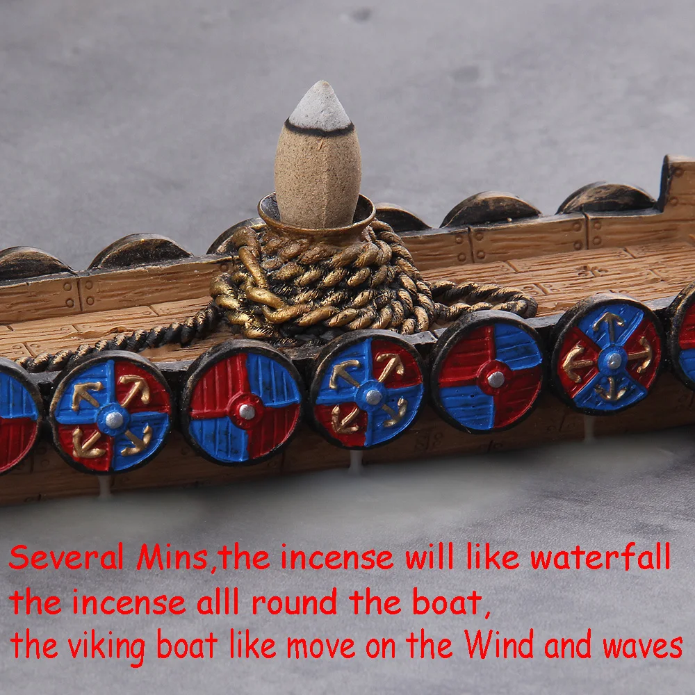 Ceramic Incense Holder Waterfall Incense Burner with 10 Cones Free Gift