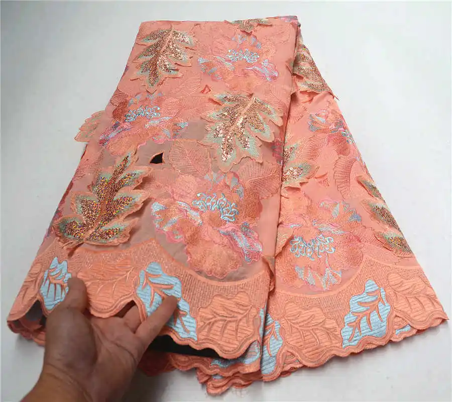 

Swiss Voile Cotton Lace Fabric 2019 African Swiss Voile Laces In Switzerland High Quality African Dry Laces For Dress PSA815-2