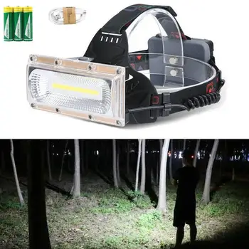 

COB Headlights Glare Night Fishing Lights Charging Headlights Wide Range of Lighting Floodlights Red Blu-ray Warning Lights