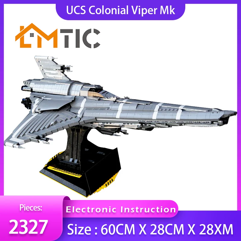 

MOC UCS Colonial Viper Mk Simulation Model 2327PCS Diy Building Blocks Toys Bricks Educational Christmas Gift For Children