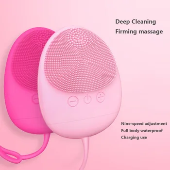 

USB Silicone Electric Face Cleansing Brush Instrument Cleaning Shrinking Pores Facial Cleansing Brush Beauty Tool Q1