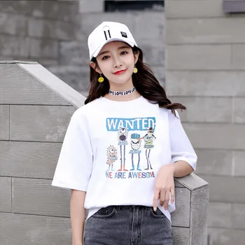 

2020 tshirt women t shirt sky blue friends new hot style letter friends print short sleeve t-shirts Europe