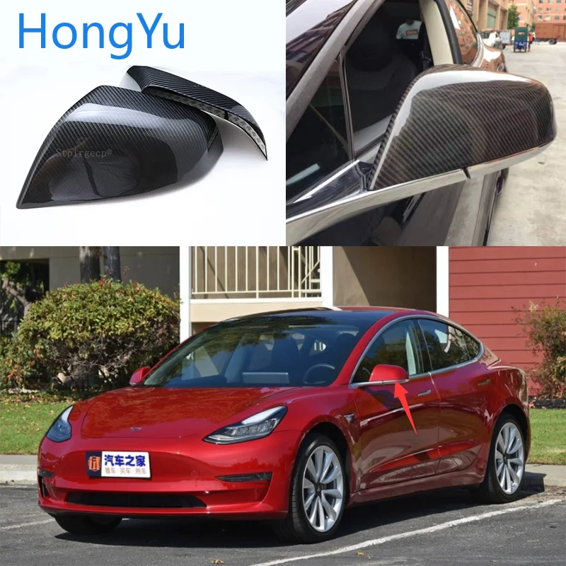 Углеродное волокно для Tesla model3 Model 3 2016 2017 2018 2019 с двусторонней лентой|Наклейки на