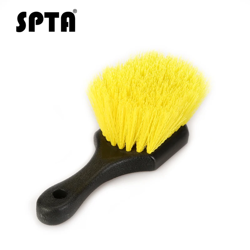 Щетка концентратор SPTA с короткой ручкой для чистки обода колеса|Губки тряпки и