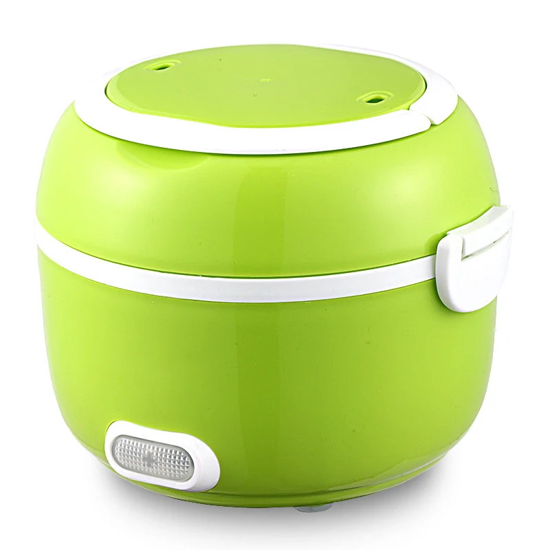 

Electric Lunch Box Portable Mini Rice Cooker 1-2 People Plug-in Electric Food Warmer Artifact Automatic Heating 2L
