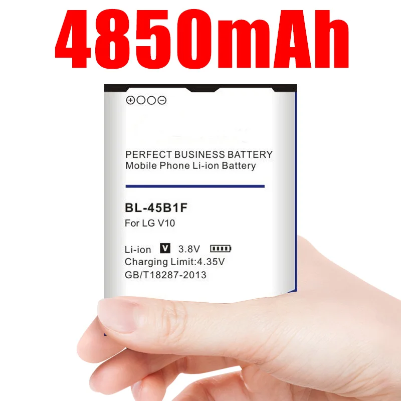 4850mAh BL-45B1F BL45B1F Battery for LG V10 H961N F600 H900 H901 VS990 H968 Replacement phone battery 4850mAh BL-45B1F BL45B1F Battery for LG V10 H961N F600 H900 H901 VS990 H968 Replacement phone battery