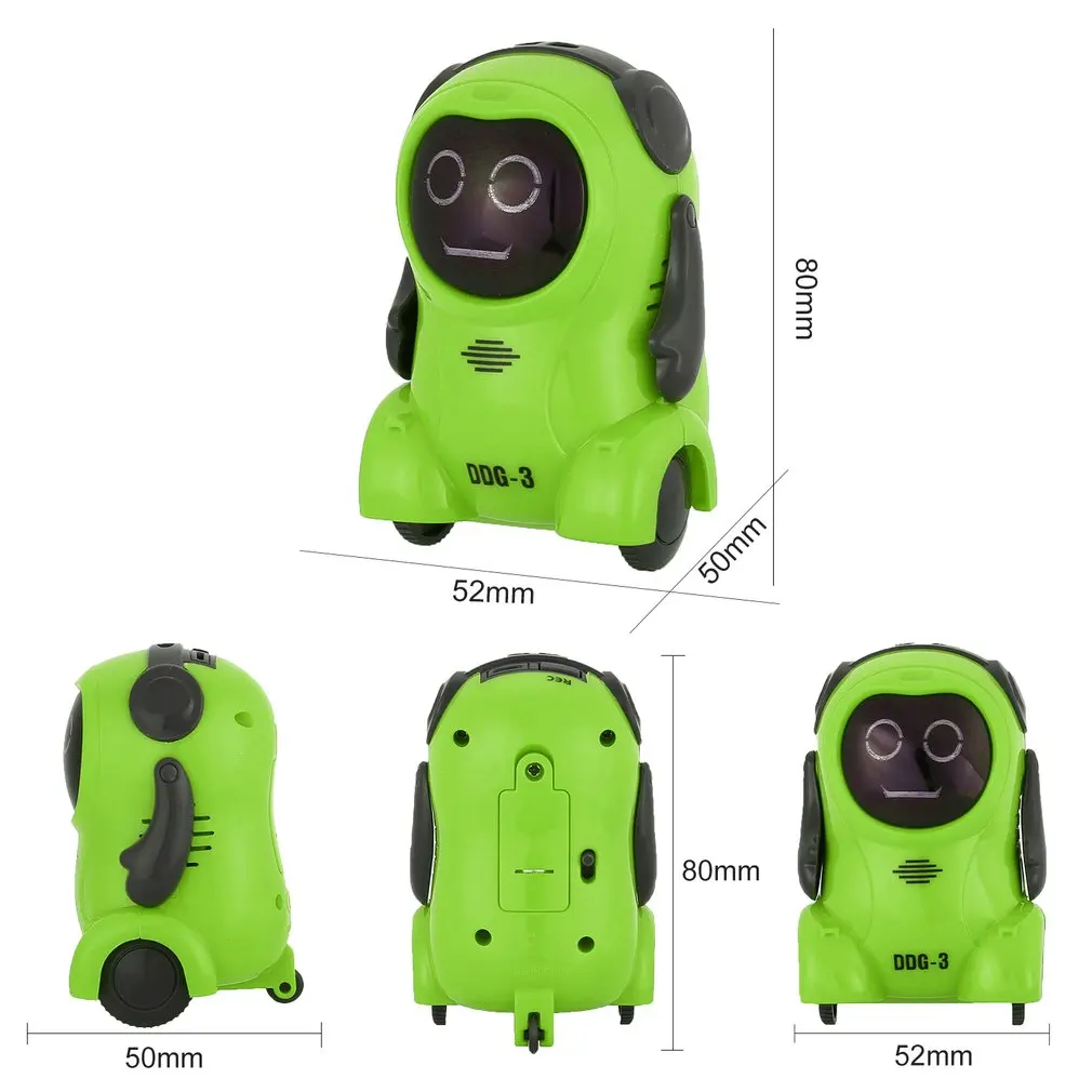 Intelligent DDG-2 DDG-3 Mini Pocket Voice Recording RC Robot Smart Recorder Freely Wheeling 360 Rotation Arm Toys for Kids Gift Intelligent DDG-2 DDG-3 Mini Pocket Voice Recording RC Robot Smart Recorder Freely Wheeling 360 Rotation Arm Toys for Kids Gift