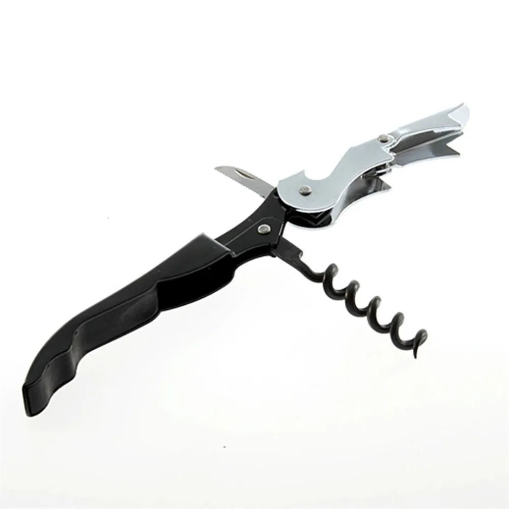 1pcs Stainless Steel Metal Cork Screw Multi-Function Red Wine Bottle Cap Opener Stock Offer Multi-Function Bottle Wine Opener