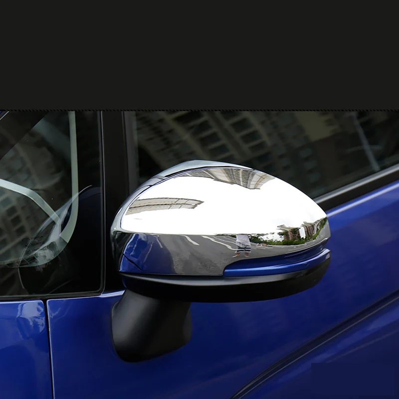 Автомобильное углеродное волокно ABS хромированное боковое зеркало заднего вида накладка наклейка отделка 2 шт. для Honda Fit jazz GK5 C782